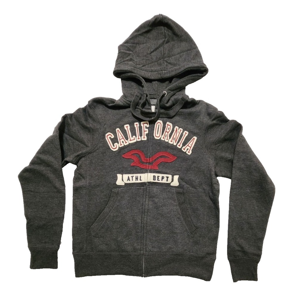 Reflex Men's Fleece Hoodie Fitted Embroidered Sweatshirt California Logo Small‎